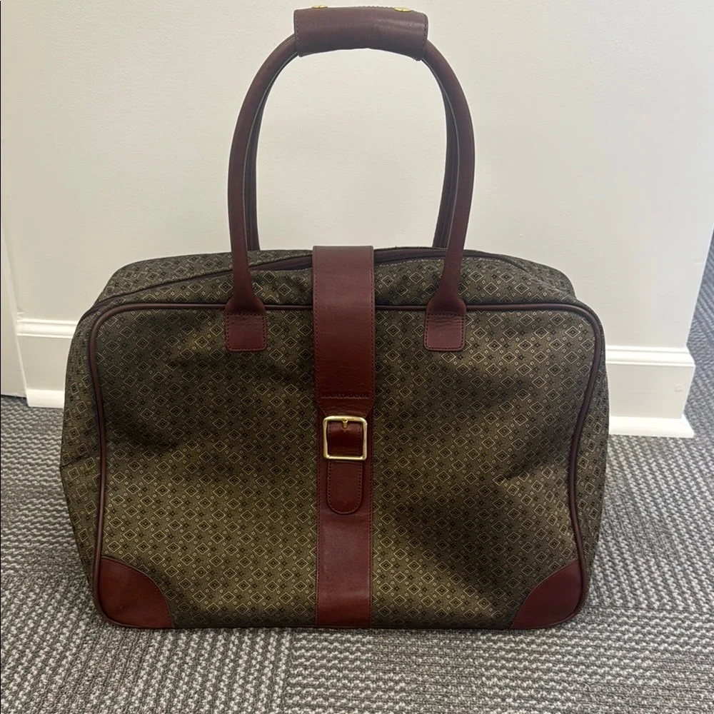 Hartmann Wings Jacquard Diamond Overnight Satchel